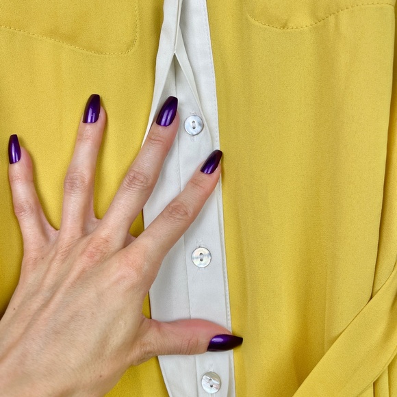 Yellow Tunic Shirt Dress - Picture 6 of 9